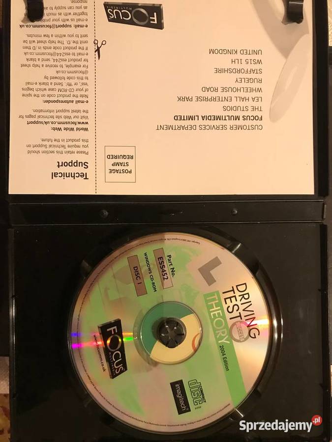 CD z oprogramowaniem Test na prawo jazdy w j Pozostałe Zbąszynek