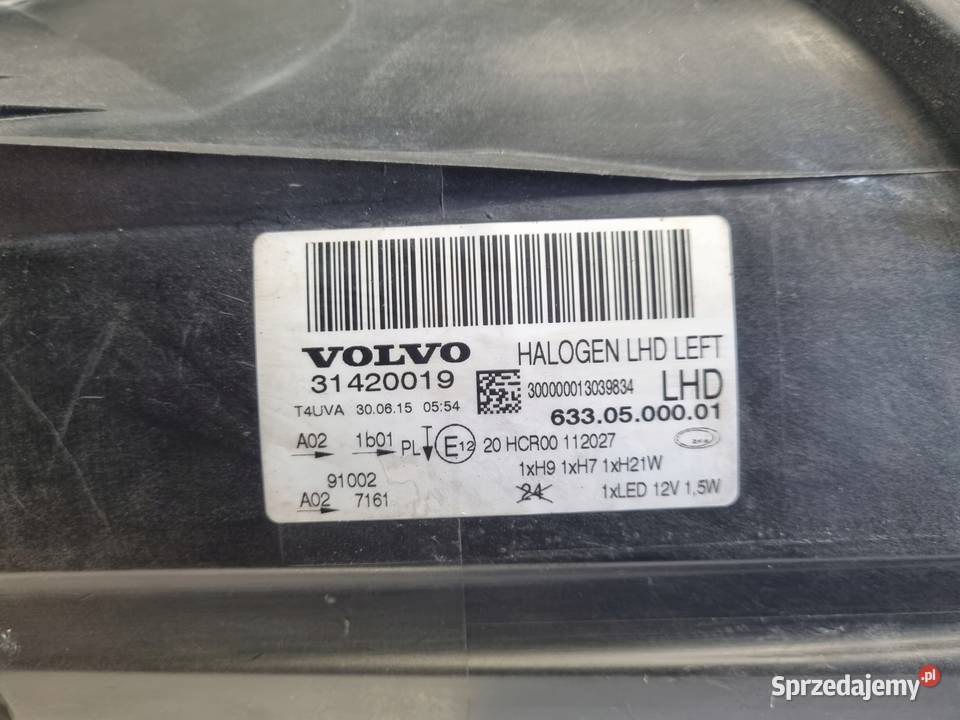 LAMPA LEWA PRZEDNIA Volvo S80 II V70 III LIFT Rudka
