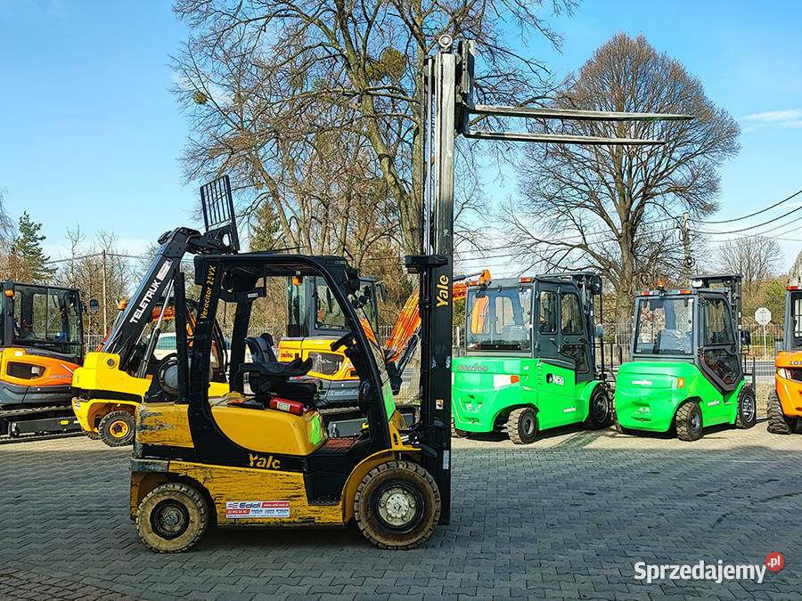 Wózek widłowy Yale GLP25 25 t LPG duplex 329 m Wózki widłowe małopolskie Kęty