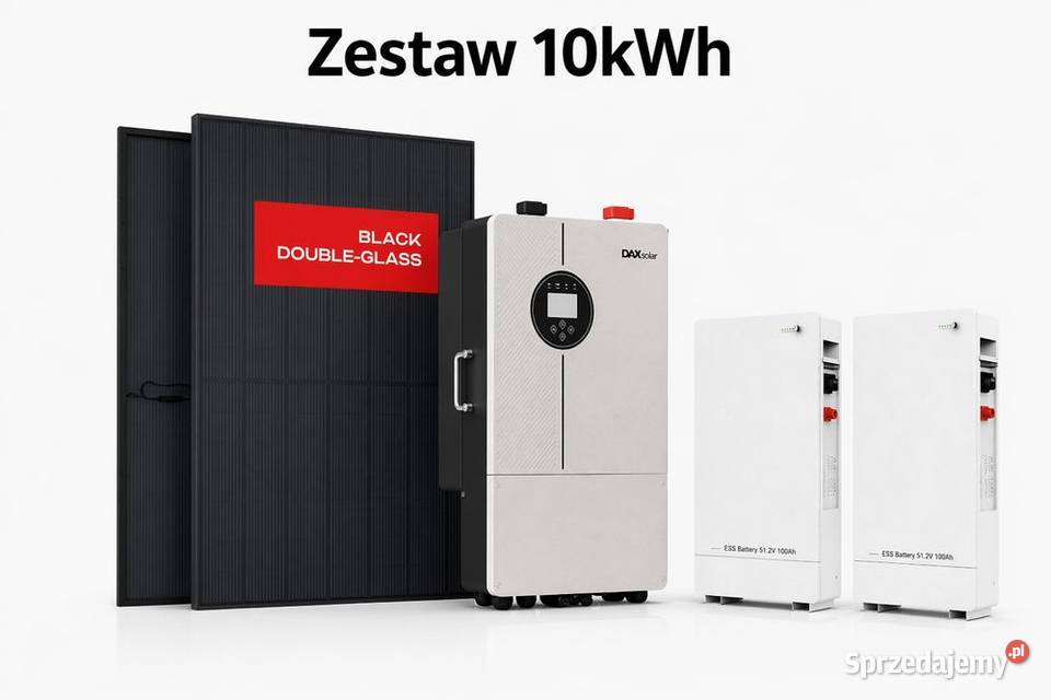 Zestaw budzetowy 10kWh LV panele inwerter 3 fazy sprzedam