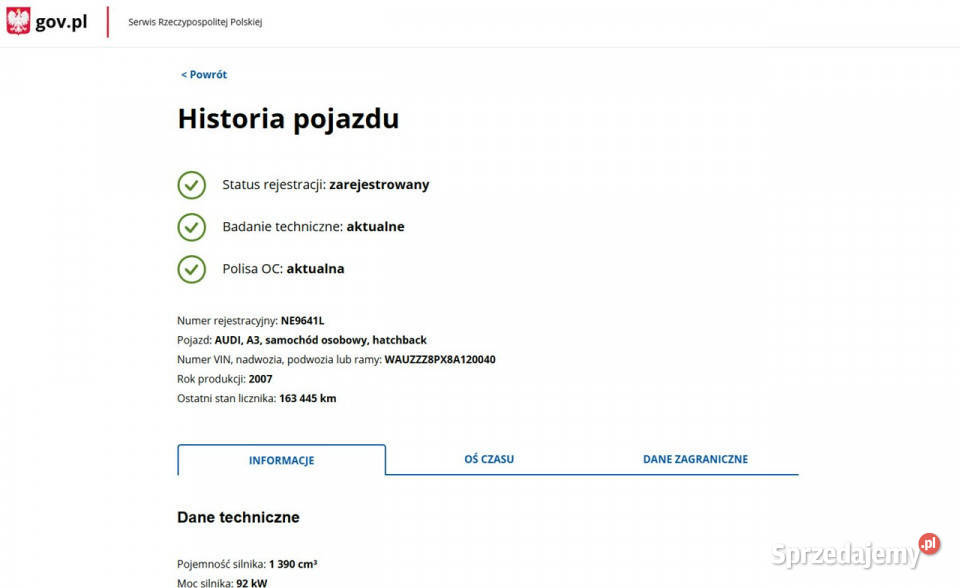 Audi A3 Sportback Benzyna Zarejestrowany benzyna Elbląg