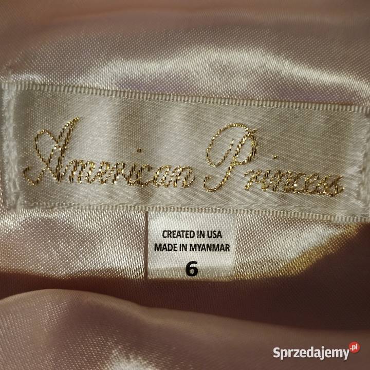 Spszedam sukieneczke AMERIKAN PRINCESS numer 6 Zaścianki sprzedam