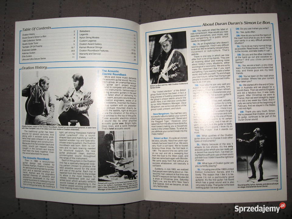 Ovation Information Brochure broszura Kępice