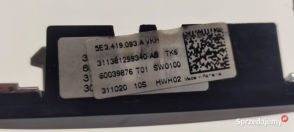 SKODA KAROQ PRZEŁĄCZNIK MULTIFUNKCJE 5E3419093A