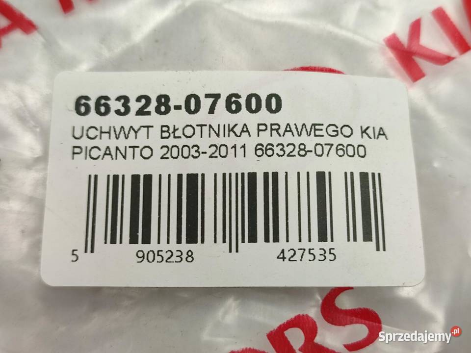 UCHWYT BŁOTNIKA PRAWY PRZÓD KIA PICANTO 20032011 osobowe