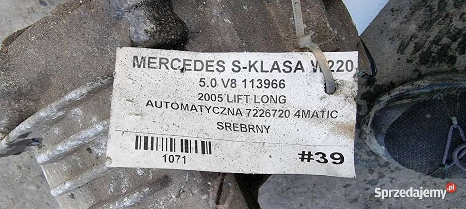 DYFERENCJAŁ PRZÓD MERCEDES W220 Lipno