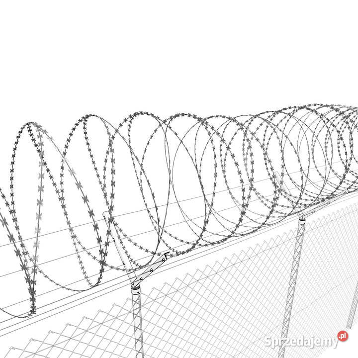 Zasieki concertina 730 mm 54 zwoje 5 złączek zachodniopomorskie Szczecin sprzedam