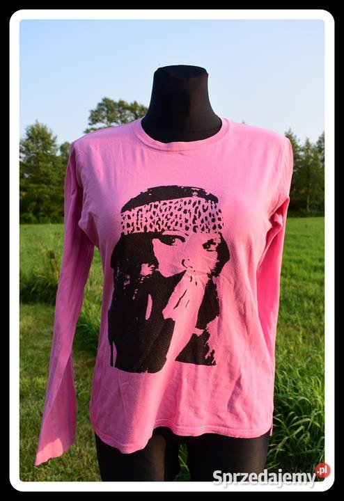 Różowa bluzka Gildan 40 L 42 XL longsleeve Inny wzór Płock sprzedam