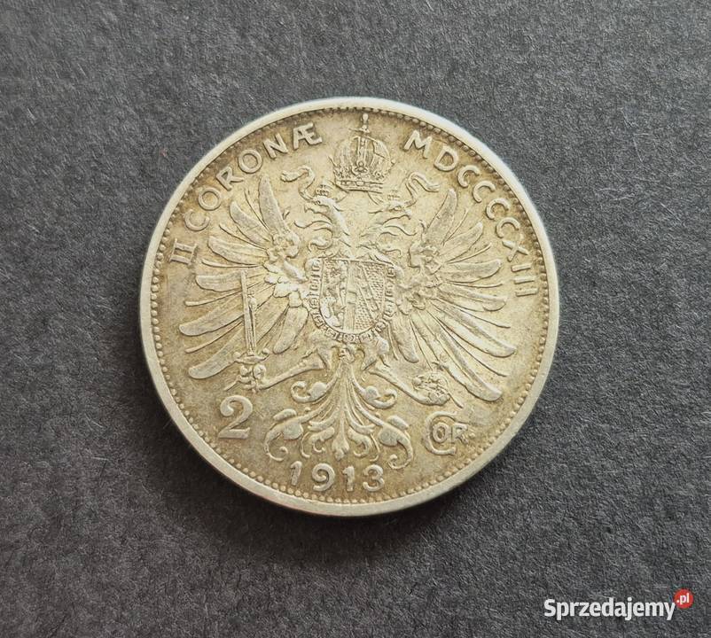 70 AUSTRIA srebro 2 Korony 1913 r Wola Kruszyńska sprzedam