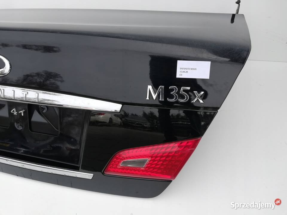 KLAPA TYLNA BAGAŻNIKA INFINITI M35X 20052010 USA osobowe Nowy Tomyśl sprzedam