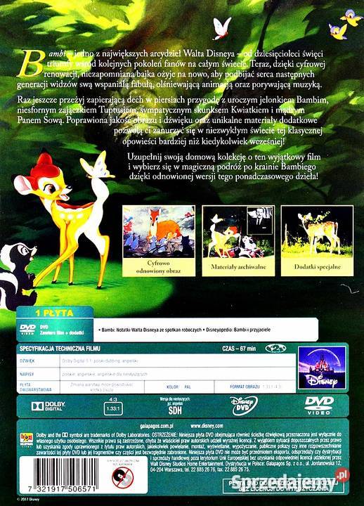 BAMBI BAMBI 2 DISNEY wielkopolskie Kalisz