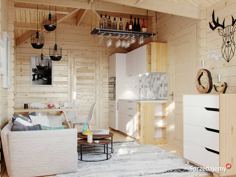 Domek drewniany 35m2 bez pozwolenia na działkę Elbląg sprzedam