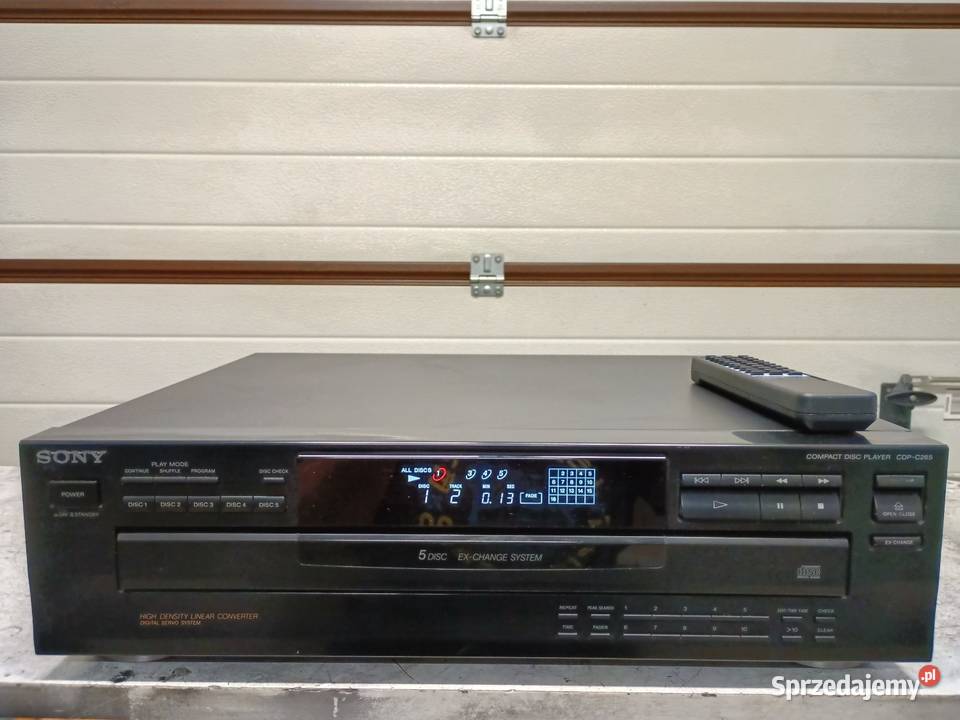 Zmieniarka CD X5 SONY pilot optical Lubin
