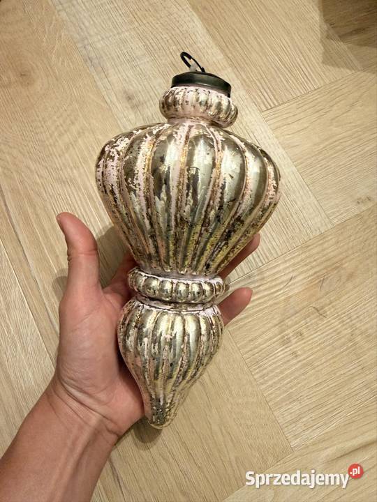 Bombka szklana xxl vintage Jaworzno