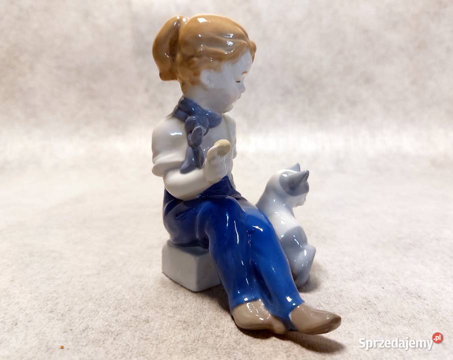 LIPPELSDORF Dziewczynka z kotkiem Turyngia Końskie sprzedam