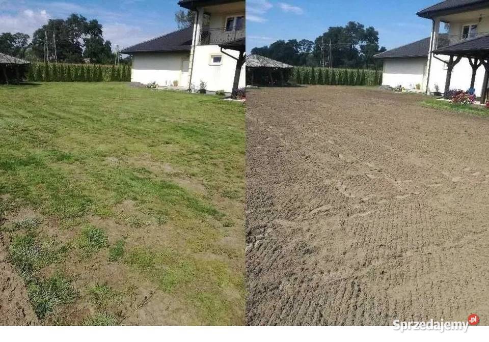 Usługi glebogryzarką separacyjną trawniki mazowieckie Sierpc