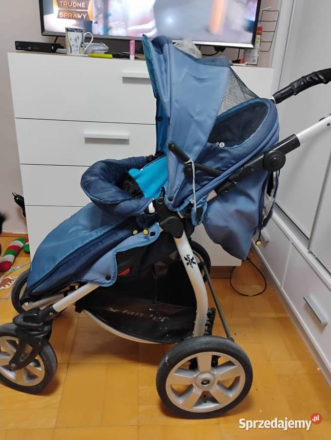 Sprzedam wózek 3w1 Xlander XA niebieski Łomża
