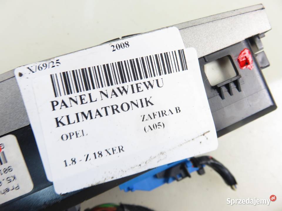 KLIMATRONIK OPEL ZAFIRA B A05 13250623 Panele sterowania, przełączniki