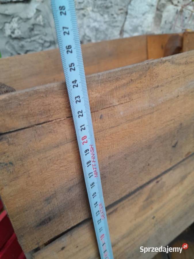 Stare i współczesne skrzynki drewniane zestaw 6 śląskie Dąbrowa Górnicza