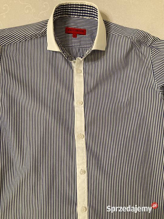 Koszula Casualowa Eleganka Wygodna Unikalna niebieski Odzież wyjściowa Czerwionka-Leszczyny