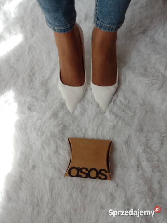 39 ASOS Design Białe czółenka szpilki wieczorowe Kraków sprzedam