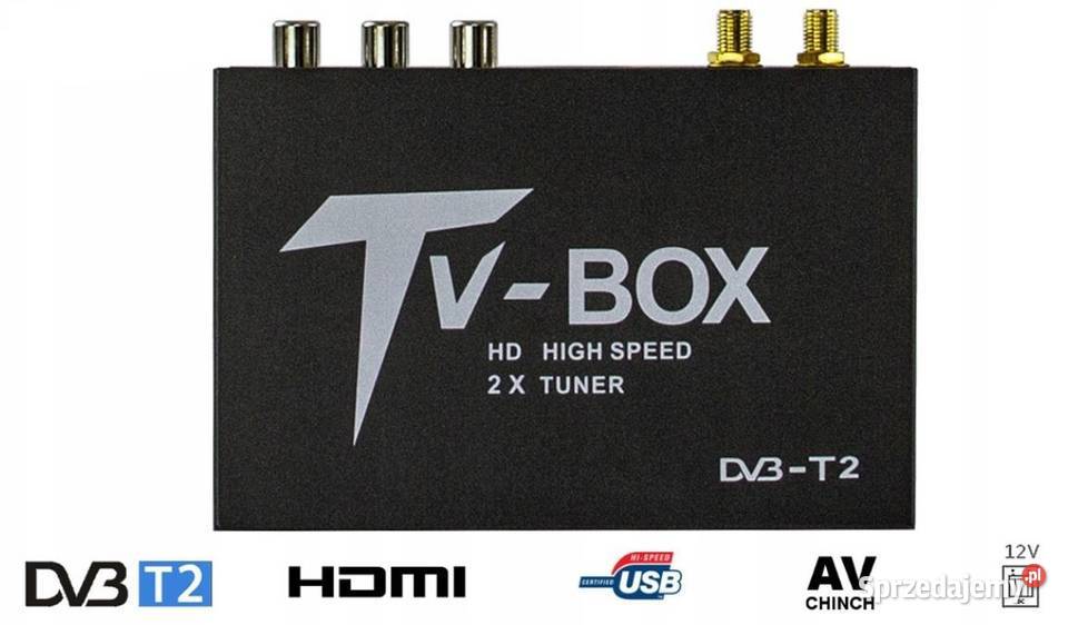Tuner Cyfrowy Samochodowy TV DVBT2 H265 HEVC Białystok