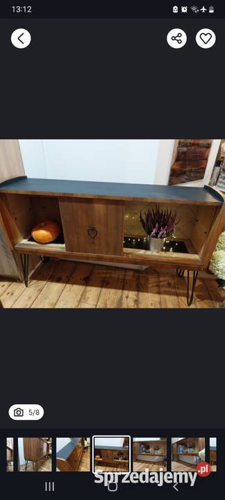 Retro komoda dębowa szafka na winyle barek lata Gdańsk sprzedam