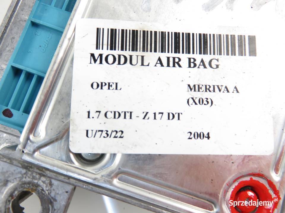 MODUŁ AIRBAG OPEL MERIVA A X03 13158713