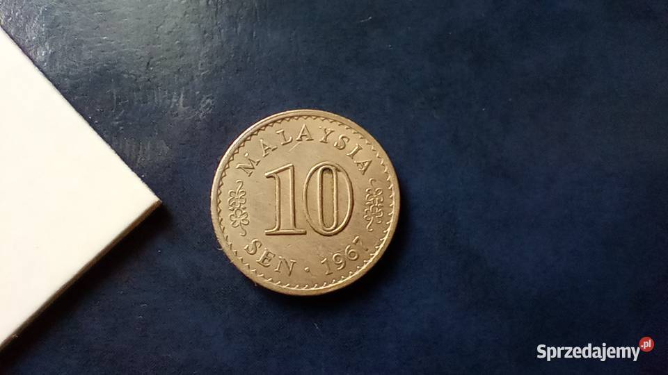 Stare monety 10 sen 1967 Malezja podkarpackie Lesko