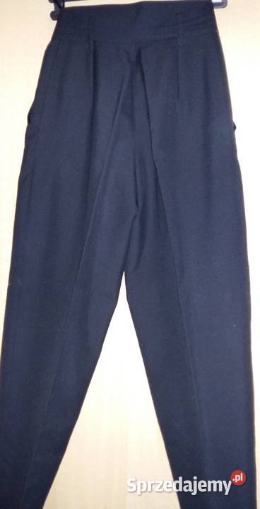 Spodnie damskie czarne z podwyższonym stanem M Rozmiar 38(M) Łódź