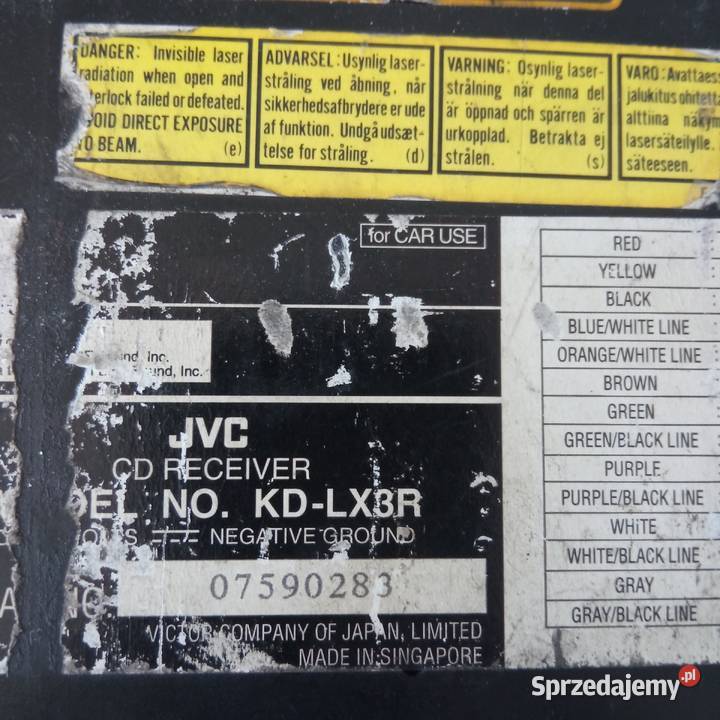 Radio JVC KD LX10r chameleon kameleon Szczecin sprzedam