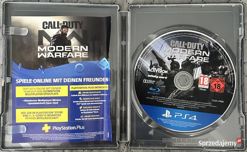 Gra 4 COD Modern Warfare steelbook Warszawa sprzedam