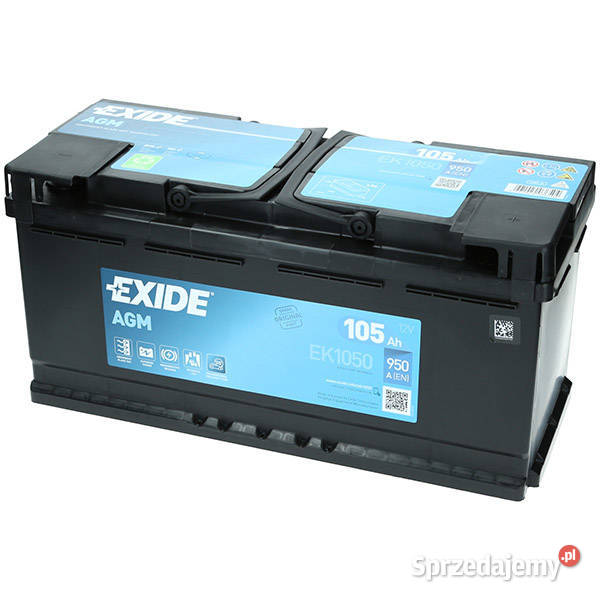Akumulator Exide AGM 12V 105Ah 950A P+EK1050 Radom - Sprzedajemy.pl