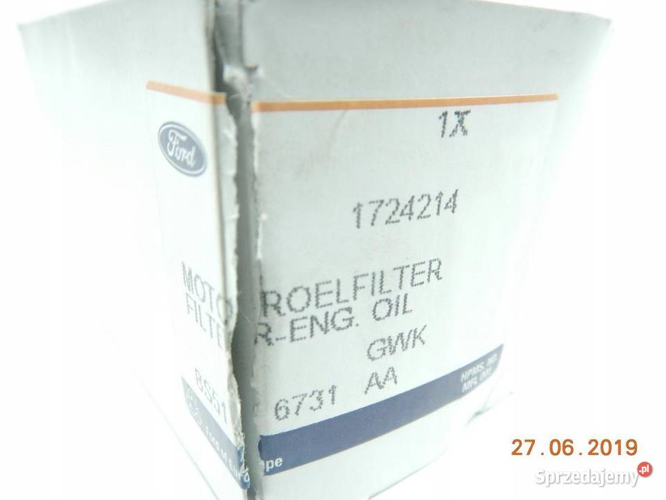 FILTR OLEJU FORD KA 08 13 ORYGINAŁA ASO