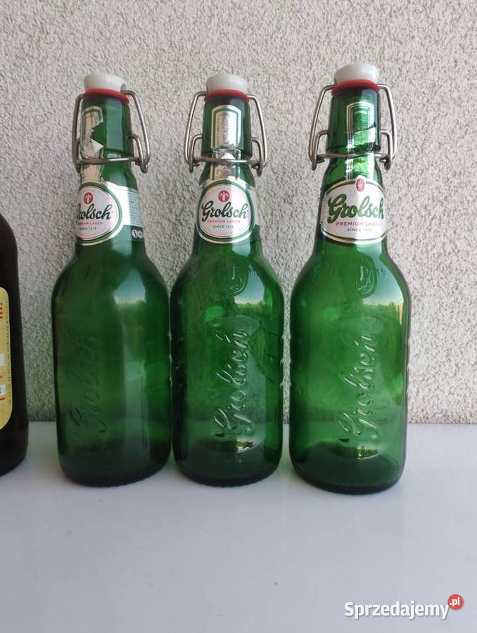 Butelki piwie Grolsch i Jasne 2017 r 5 Olecko