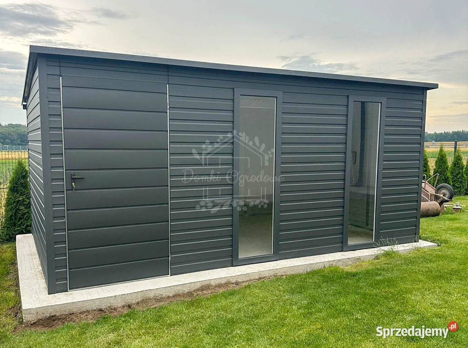 Schowek Domek 5x2m drzwi 2x okno antracyt spad w Częstochowa sprzedam