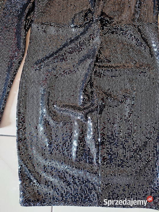 LOOK nowa błuszcząca mała czarna 42 Kraków