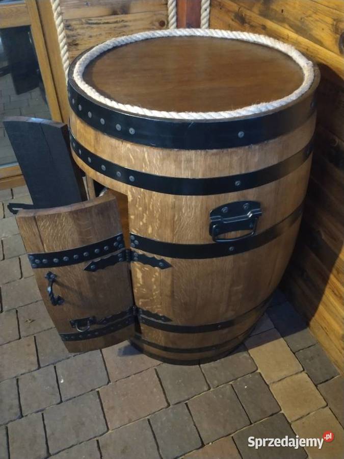 Podświetlany barek z beczki dębowej whisky Pozostałe Żywiec