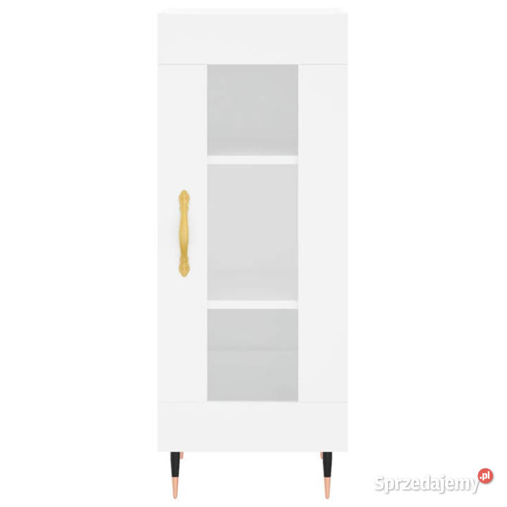 Wysoka szafka biała 345x34x180 materiał Warszawa