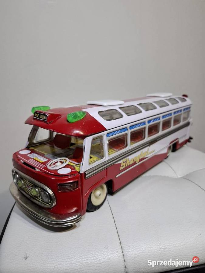 Shanghai blaszany autobus retro prl