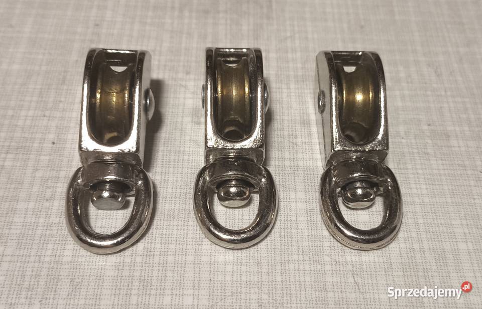 Bloczki na obrotowym uszku 3 nowe