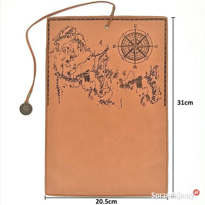 Piórnik szkolny zwijany skórzany mapa Zawiercie