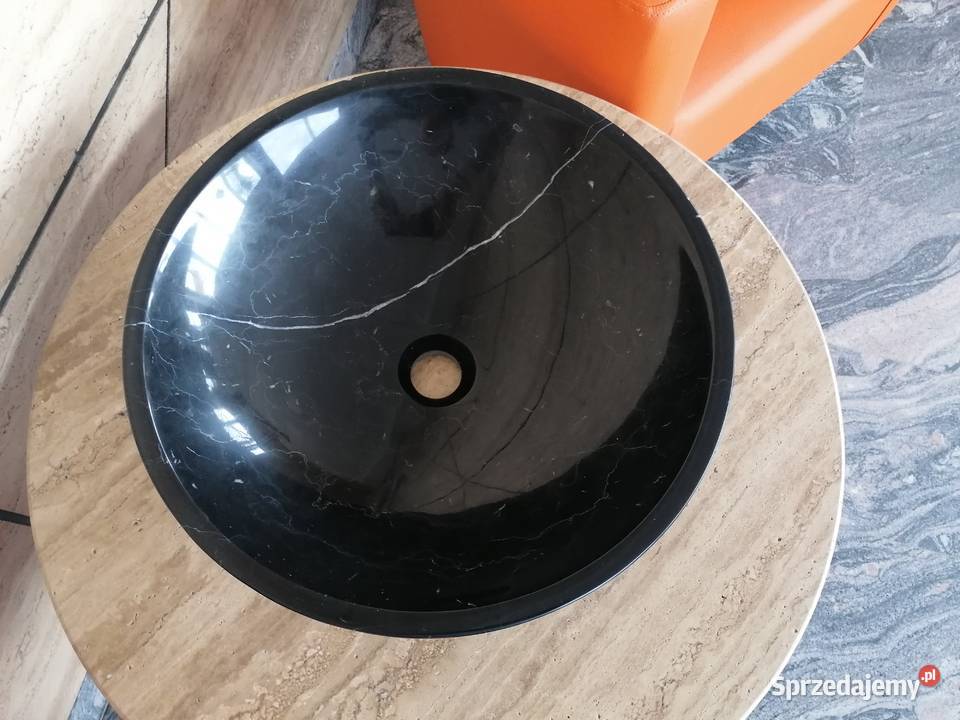 Umywalka nablatowa NERO MARQUINA marmur podkarpackie