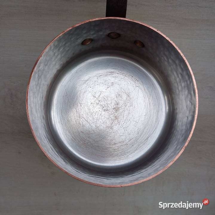 Miedziany garnek miedziany rondel komplet 3 Warszawa