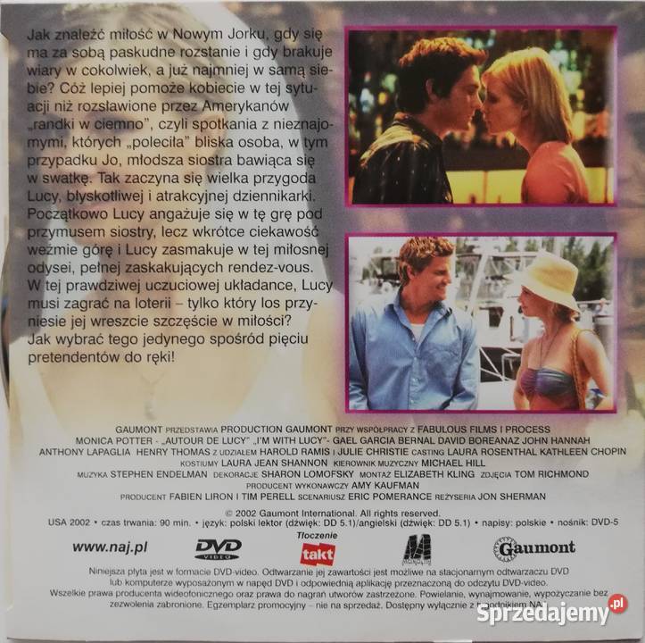 Randka z Lucy DVD Monica Potter David Boreanaz Łódź
