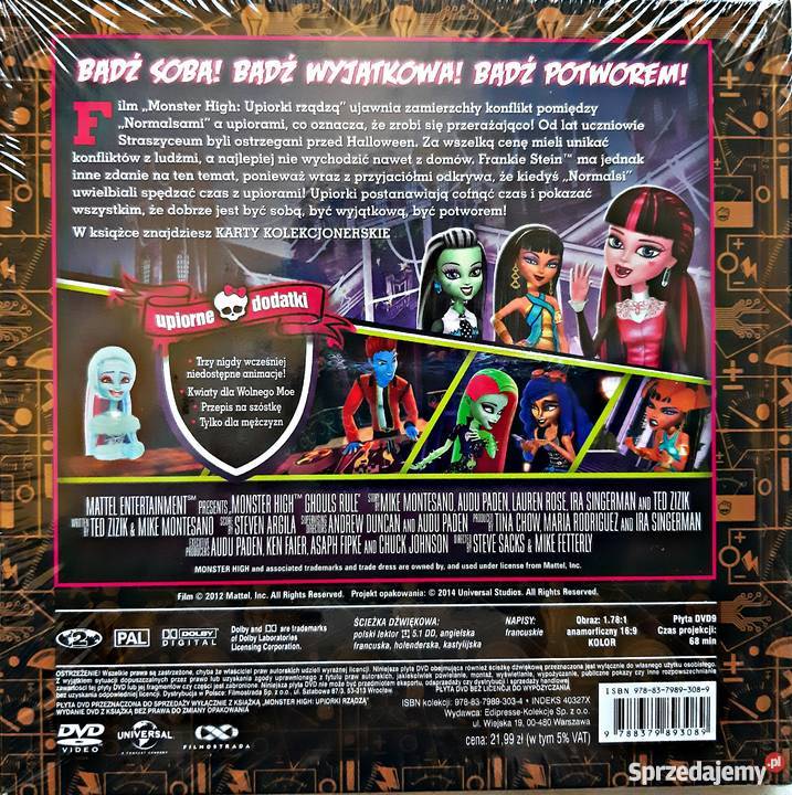 MONSTER HIGH UPIORKI RZĄDZĄ KARTY TOM 5 wielkopolskie Kalisz