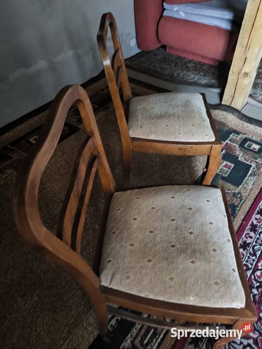 Dwa Krzeska art decko solidne łódzkie Radomsko