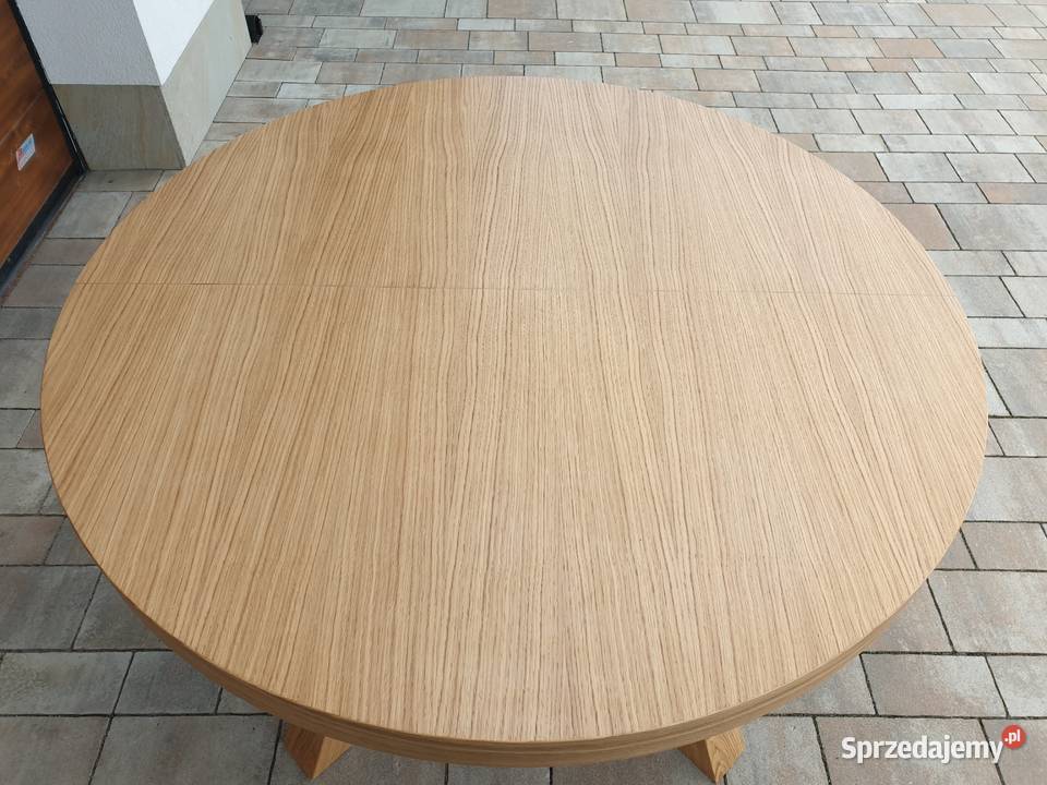 stół okrągły dębowy 100 rozkładany Krosno sprzedam