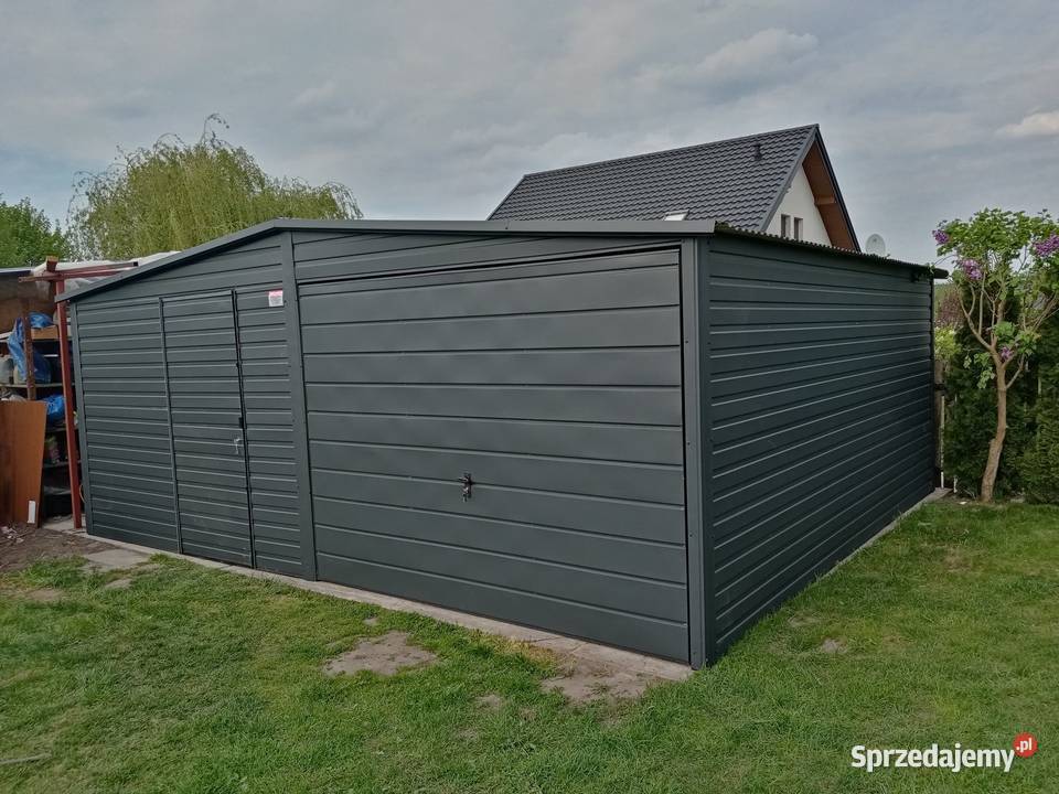 Garaż blaszany blaszak dach dwuspadowy 3x6 lubelskie Lublin