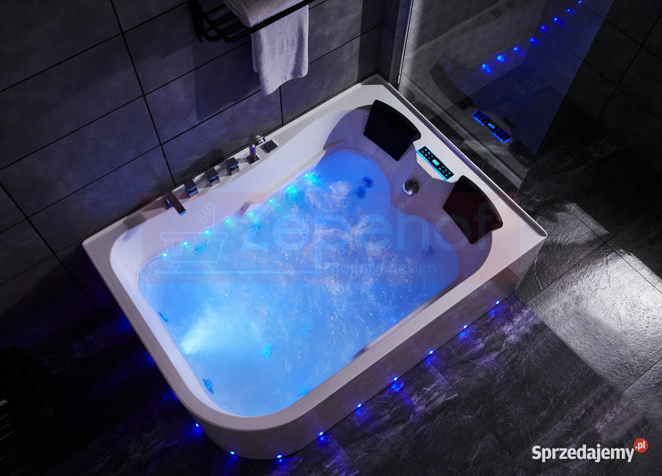 Wanna z hydromasażem LS7001 LEWA prostokątna Grabówka